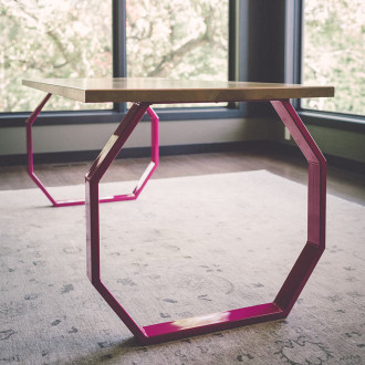 industrial-modern-wood-steel-table-octagon-maple