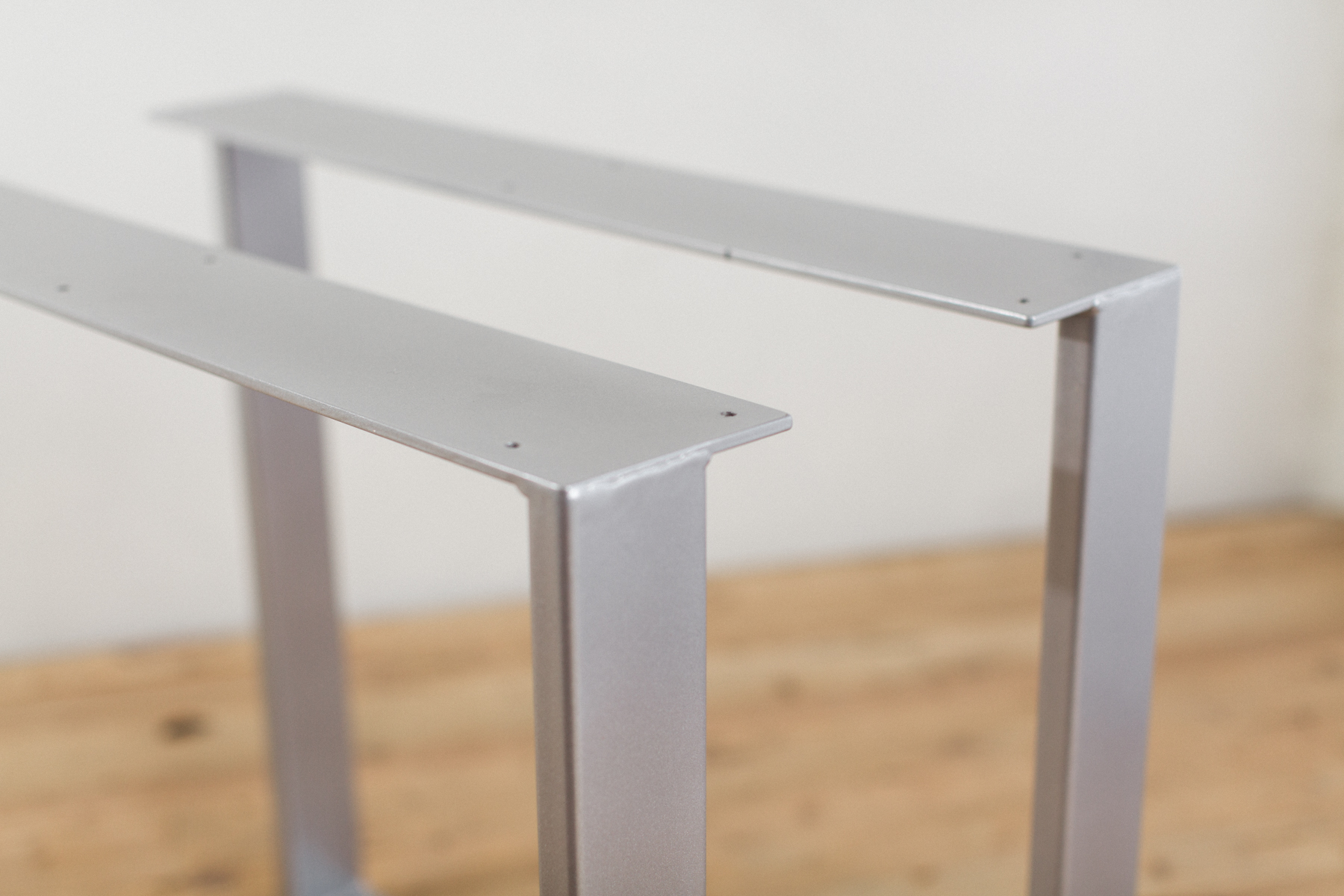 Powder-Coated Steel U-Shape Table Legs - Factor Fabrication